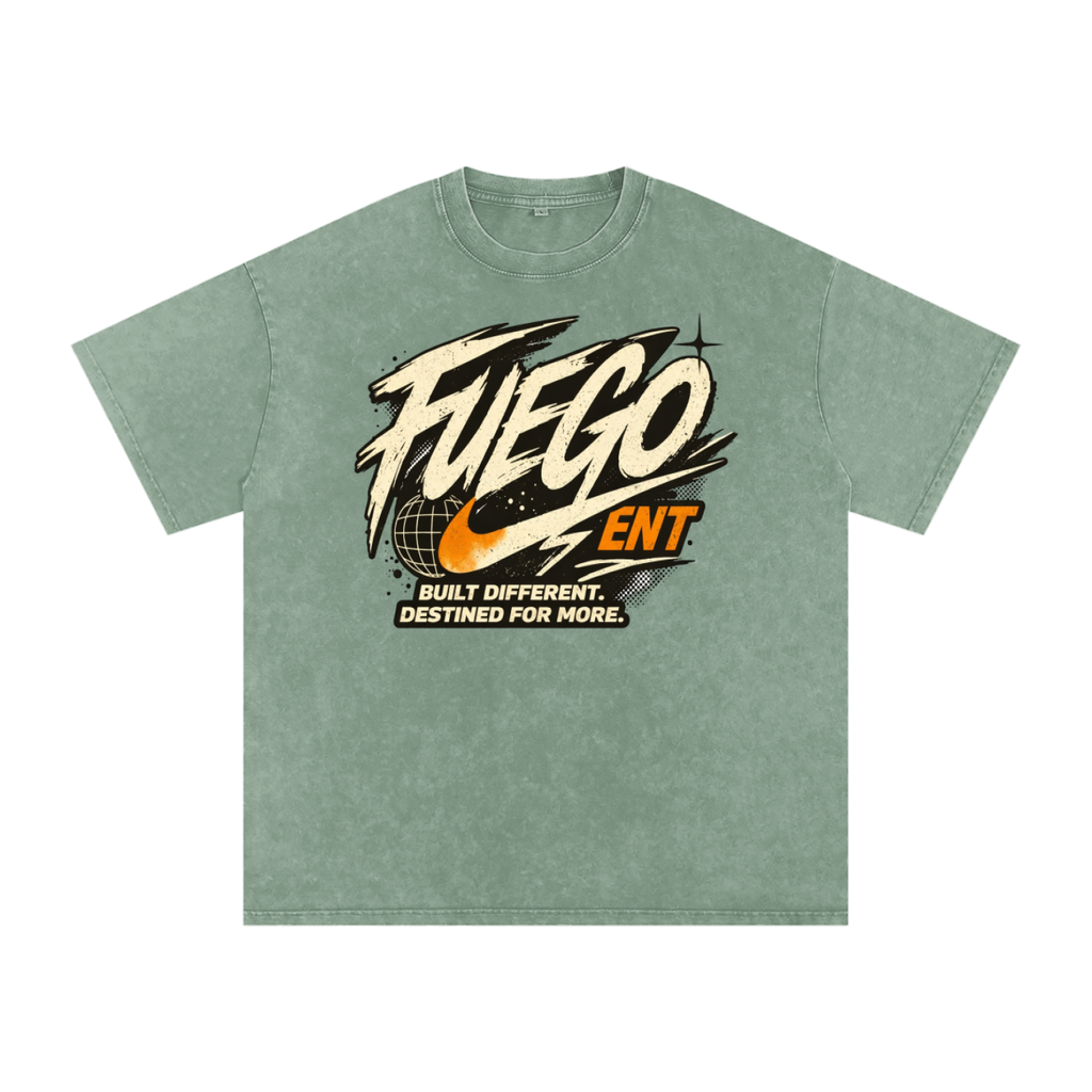 Snow Washed Oversized Cotton T-Shirt