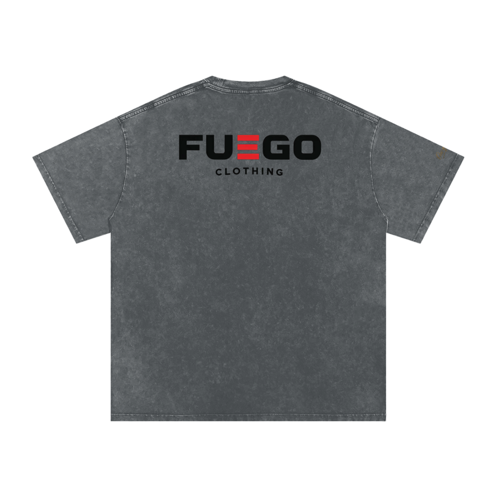 Snow Washed Oversized Cotton T-Shirt