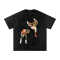 Snow Washed Oversized Cotton T-Shirt