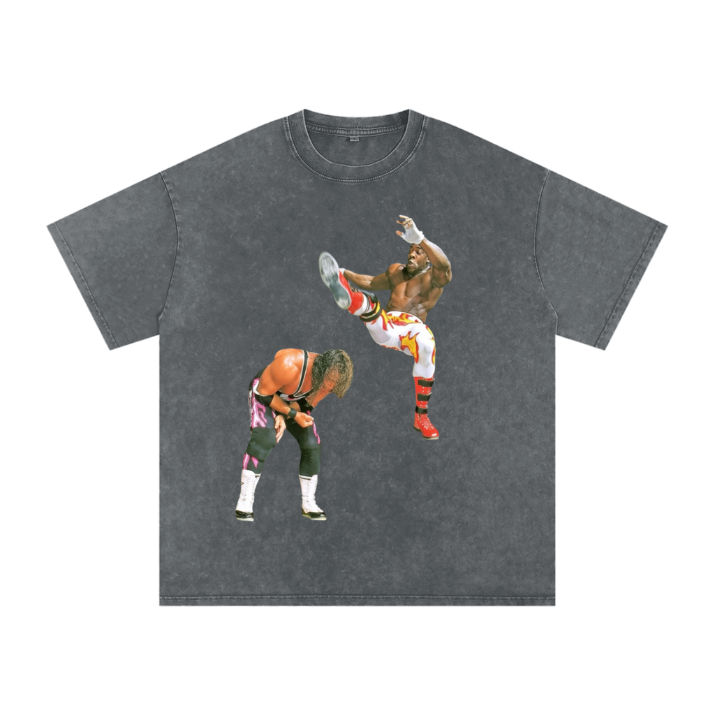 Snow Washed Oversized Cotton T-Shirt