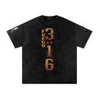 Snow Washed Oversized Cotton T-Shirt